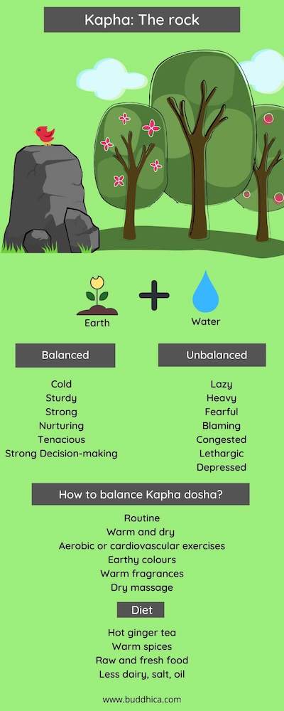 kapha dosha - infographic